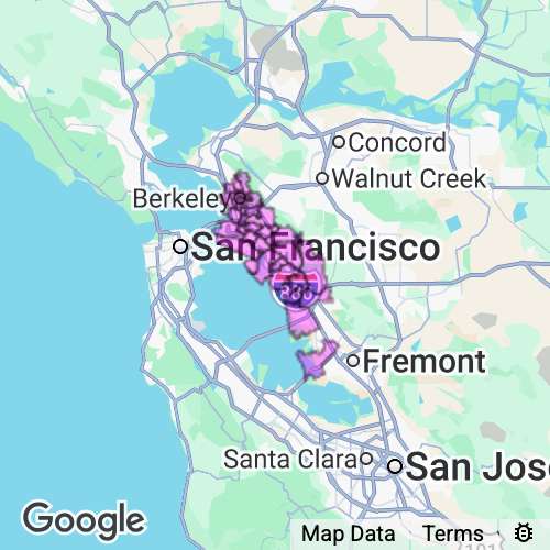 Alameda County (North) California real estate agent mailing area