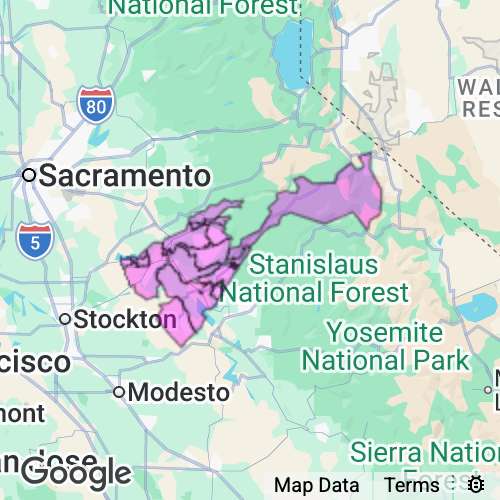 Calaveras County California real estate agent mailing area