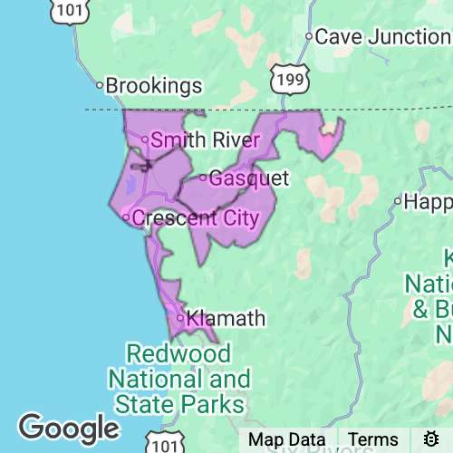 Del Norte County California real estate agent mailing area