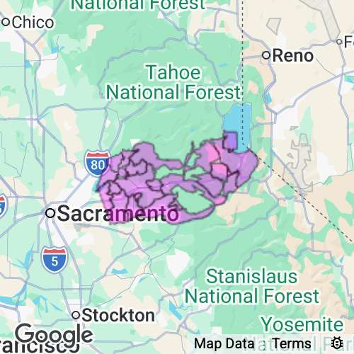 El Dorado County California real estate agent mailing area