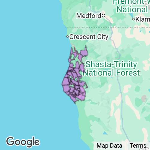 Humboldt County California real estate agent mailing area