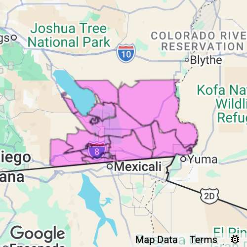 Imperial County California real estate agent mailing area