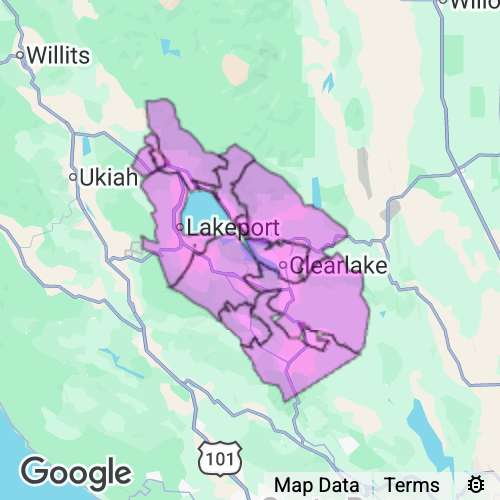 Lake County California real estate agent mailing area