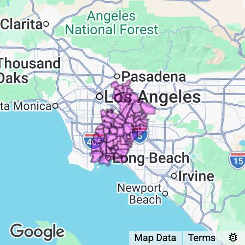 Los Angeles County (East) California real estate agent mailing area