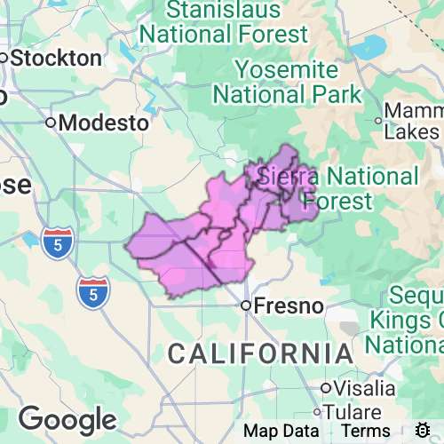 Madera County California real estate agent mailing area