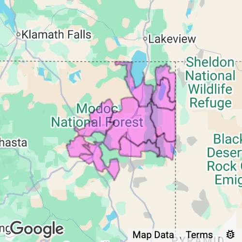 Modoc County California real estate agent mailing area