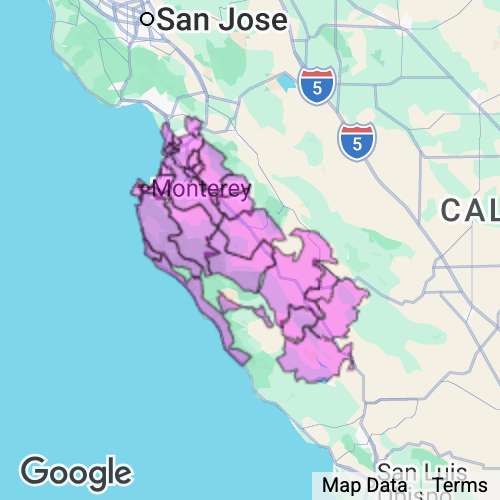 Monterey County California real estate agent mailing area