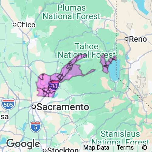 Placer County California real estate agent mailing area