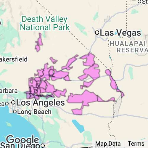San Bernardino County (North/East) California real estate agent mailing area