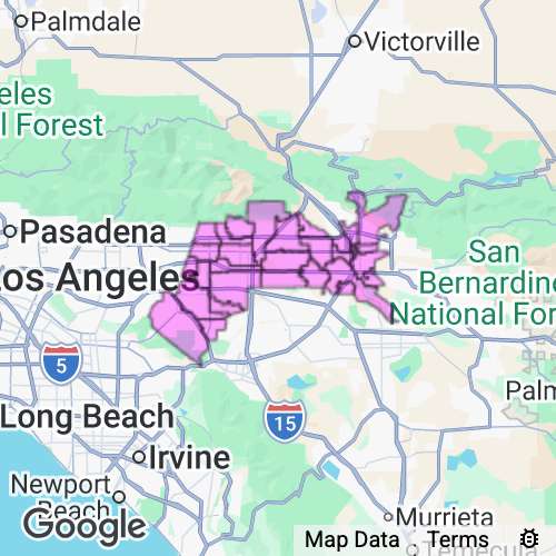 San Bernardino County (Metro) California real estate agent mailing area