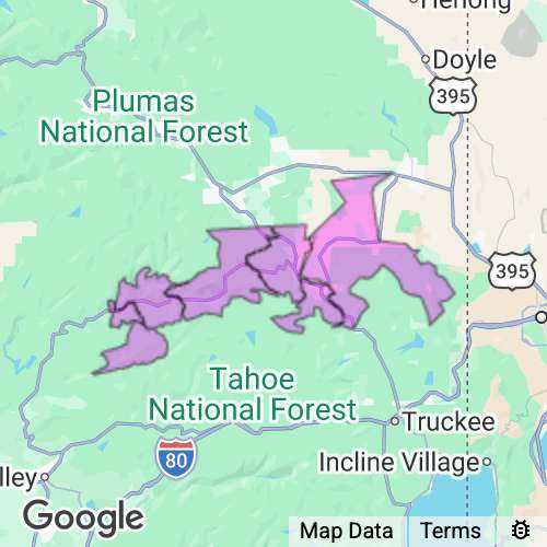 Sierra County California real estate agent mailing area