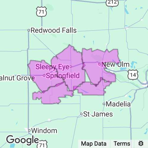 Brown County Minnesota real estate agent mailing area
