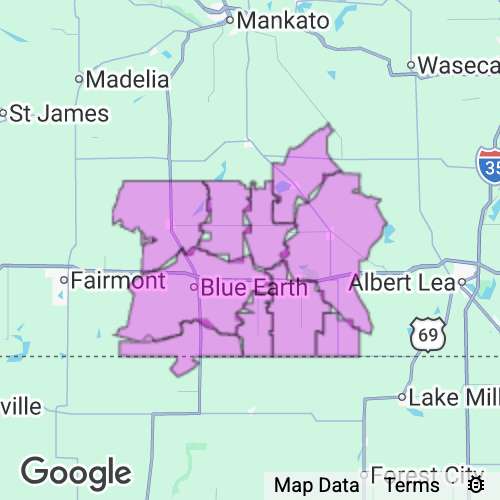 Faribault County Minnesota real estate agent mailing area