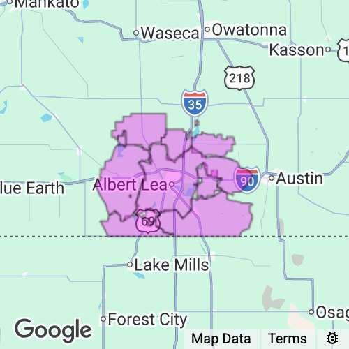 Freeborn County Minnesota real estate agent mailing area