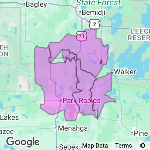 Hubbard County Minnesota real estate agent mailing area