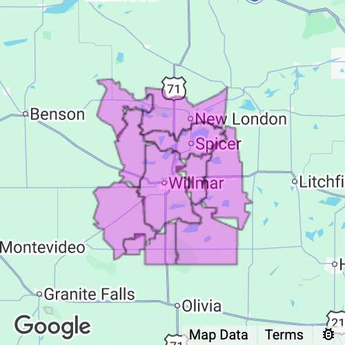 Kandiyohi County Minnesota real estate agent mailing area