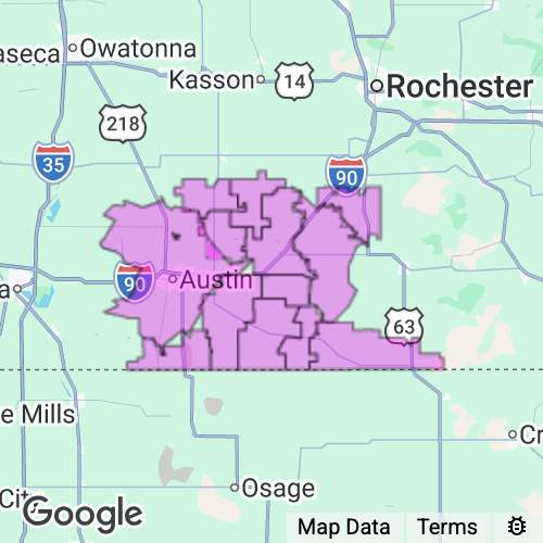 Mower County Minnesota real estate agent mailing area