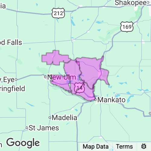Nicollet County Minnesota real estate agent mailing area