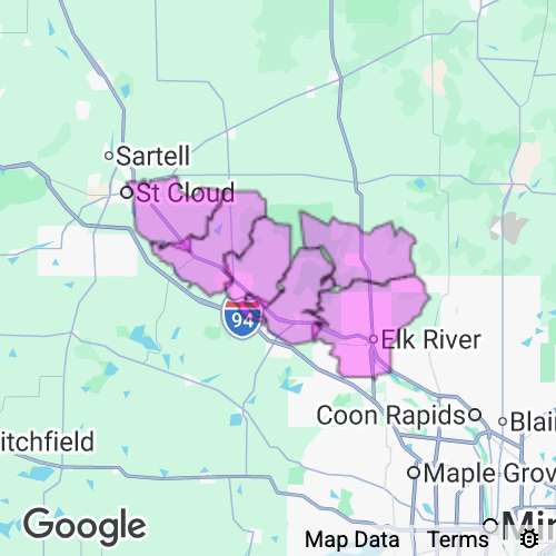 Sherburne County Minnesota real estate agent mailing area