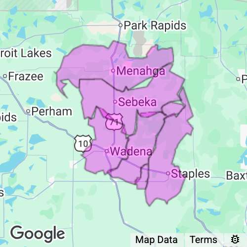 Wadena County Minnesota real estate agent mailing area