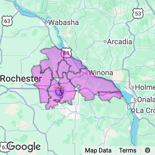 Winona County Minnesota real estate agent mailing area