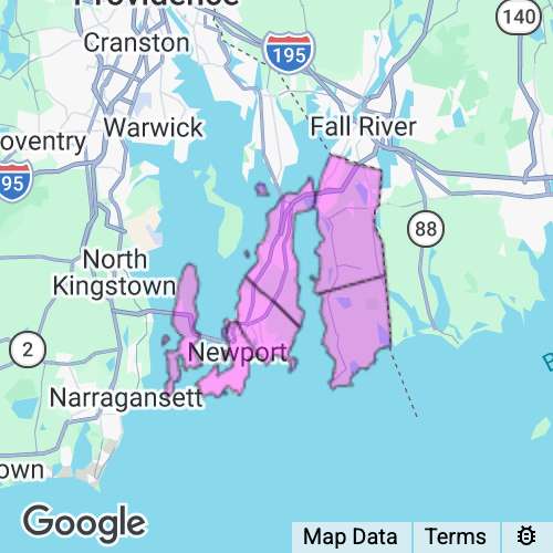 Newport County Rhode Island real estate agent mailing area