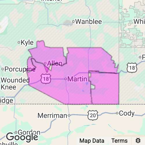 Bennett County South Dakota real estate agent mailing area