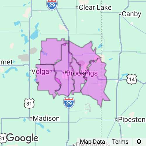 Brookings County South Dakota real estate agent mailing area