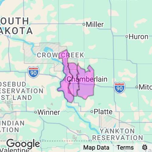 Brule County South Dakota real estate agent mailing area