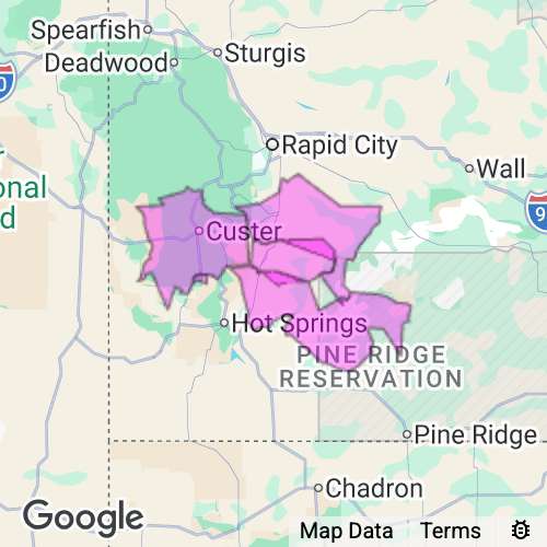 Custer County South Dakota real estate agent mailing area