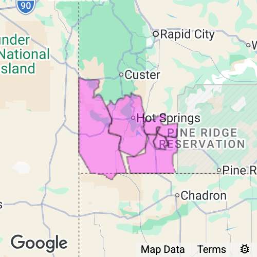 Fall River County South Dakota real estate agent mailing area