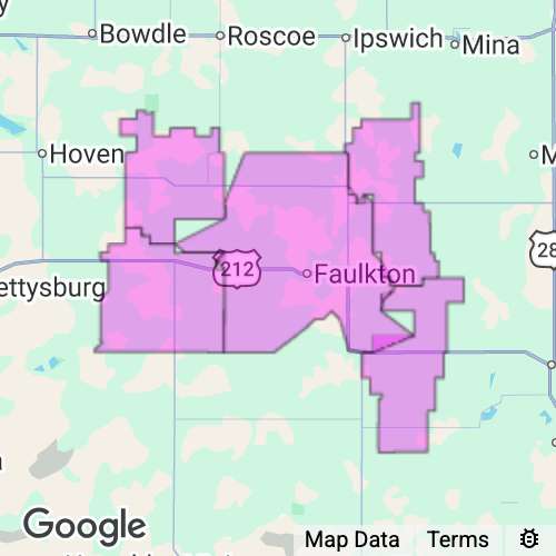 Faulk County South Dakota real estate agent mailing area
