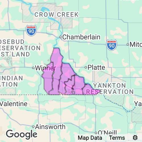 Gregory County South Dakota real estate agent mailing area