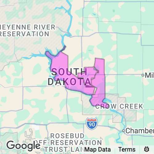 Hughes County South Dakota real estate agent mailing area