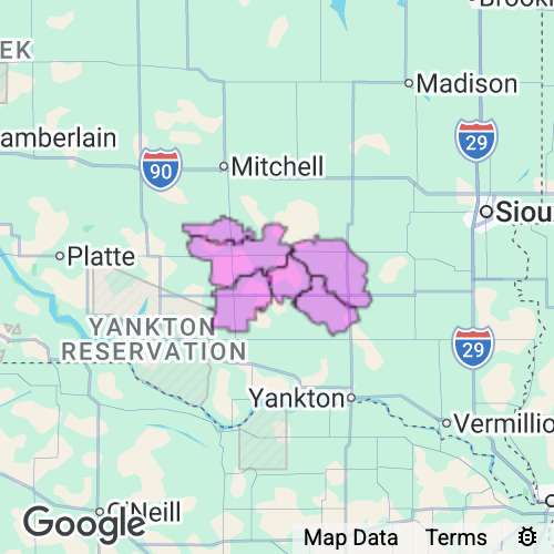 Hutchinson County South Dakota real estate agent mailing area