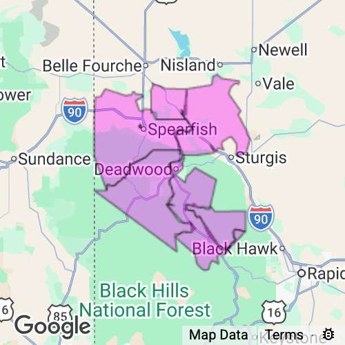Lawrence County South Dakota real estate agent mailing area