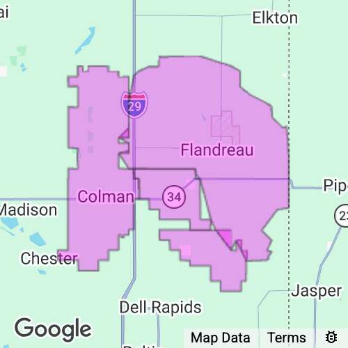 Moody County South Dakota real estate agent mailing area