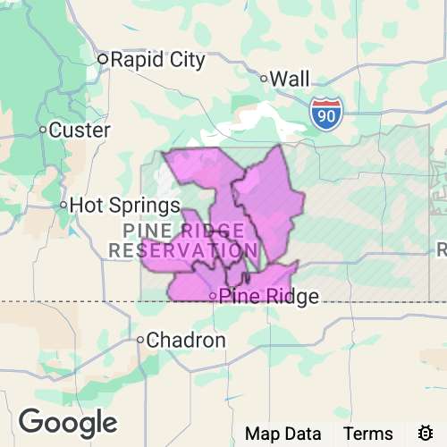 Oglala Lakota County South Dakota real estate agent mailing area
