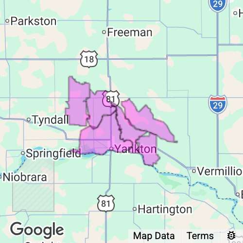 Yankton County South Dakota real estate agent mailing area