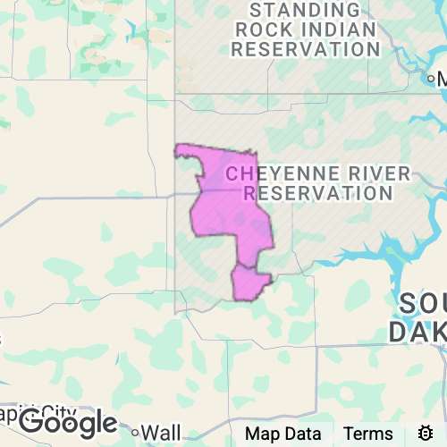 Ziebach County South Dakota real estate agent mailing area