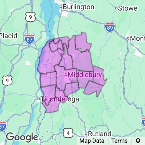 Addison County Vermont real estate agent mailing area