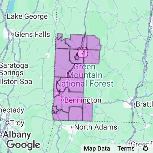 Bennington County Vermont real estate agent mailing area