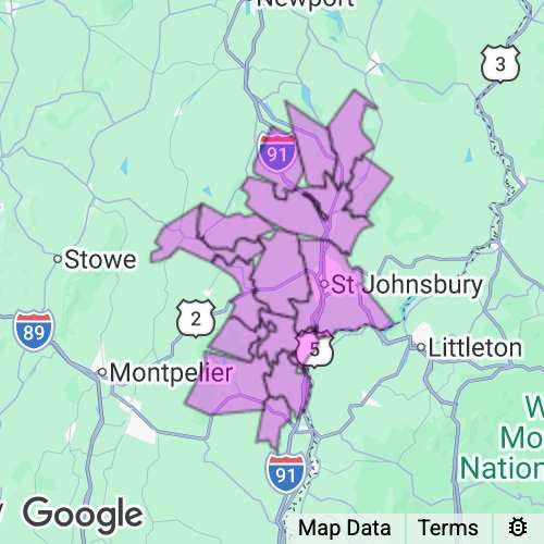 Caledonia County Vermont real estate agent mailing area