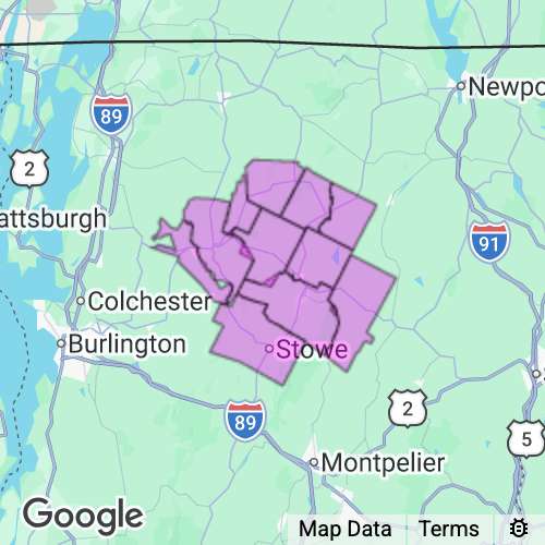 Lamoille County Vermont real estate agent mailing area