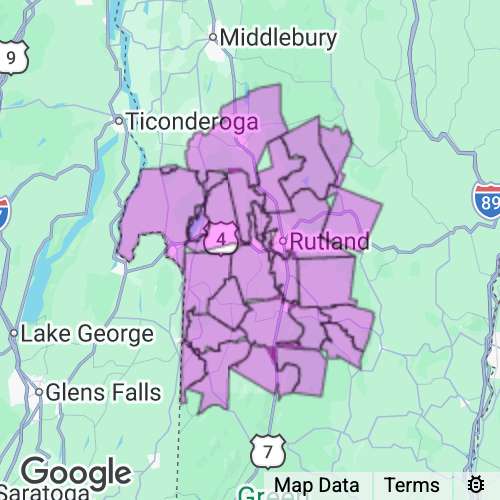 Rutland County Vermont real estate agent mailing area