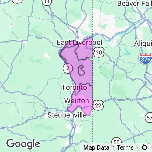 Hancock County West Virginia real estate agent mailing area
