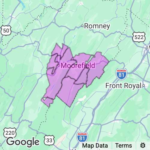 Hardy County West Virginia real estate agent mailing area