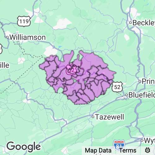 Mcdowell County West Virginia real estate agent mailing area