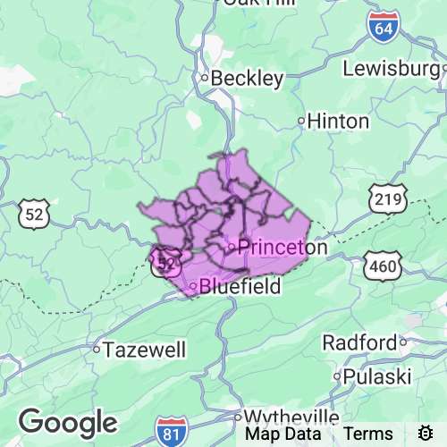 Mercer County West Virginia real estate agent mailing area