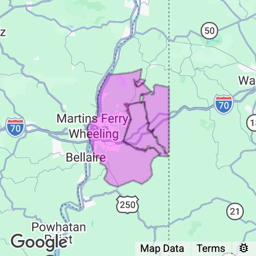 Ohio County West Virginia real estate agent mailing area